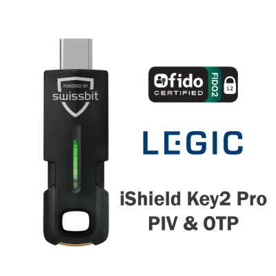 Swissbit iShield Key2 PRO + LEGIC advant (PIV, FIDO2, OTP, physical access,...)