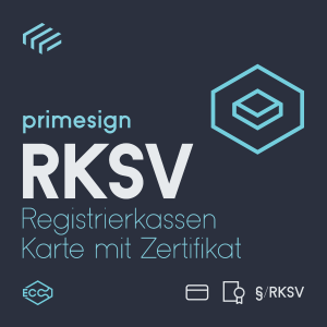 primesign Registrierkassen Karte mit Zertifikat