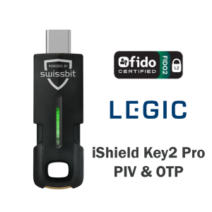 Swissbit iShield Key2 PRO + LEGIC advant (PIV, FIDO2, OTP, physical access,...)